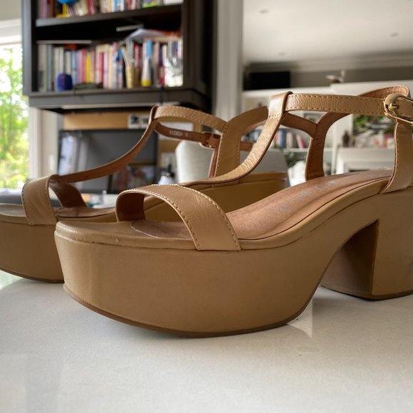 Platform Jeffrey Campbell Nude Sandals Ibiza Collection Size 8 - Picture 3 of 4